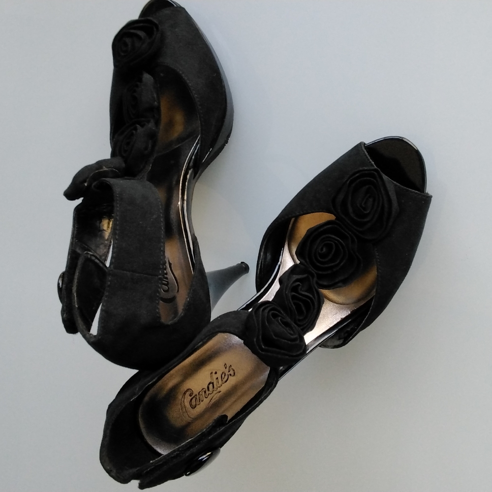 Candie's Black Heels Size 9